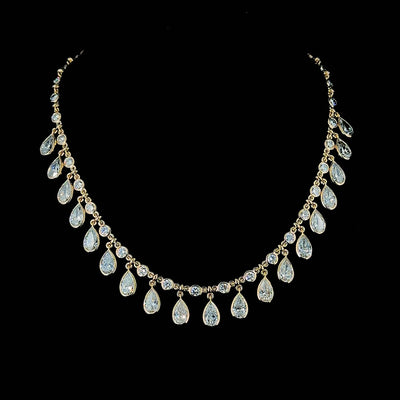 FANCY NECKLACE 14KY FG VS CVD DIA 25.80CTS