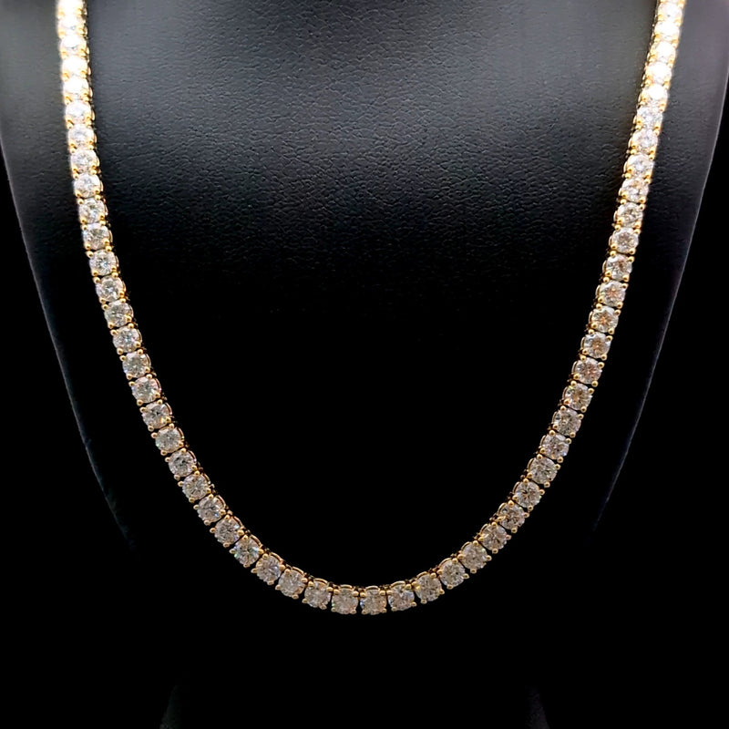 TENNIS NECKLACES 14KY EF VS2 HPHT DIA 17.35CTS