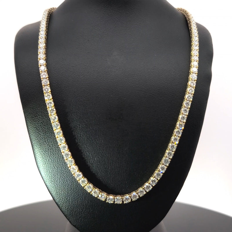 TENNIS NECKLACE 14KY FG VS2 CVD DIA 15.42CTS