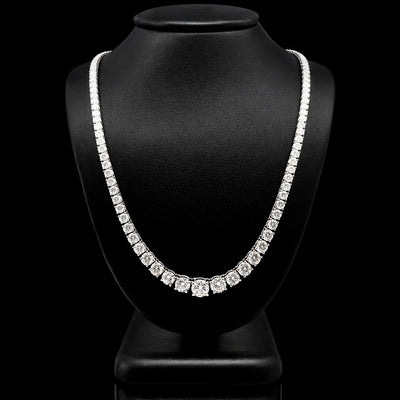 (0.63CT) RIVIERA NECKLACE 14KW EFG VS2 CVD DIA 11.36CTS