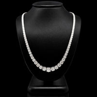(0.63CT) RIVIERA NECKLACE 14KW EFG VS2 CVD DIA 11.36CTS