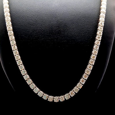 TENNIS NECKLACE 14KW EF VS2 HPHT DIA 16.31CTS