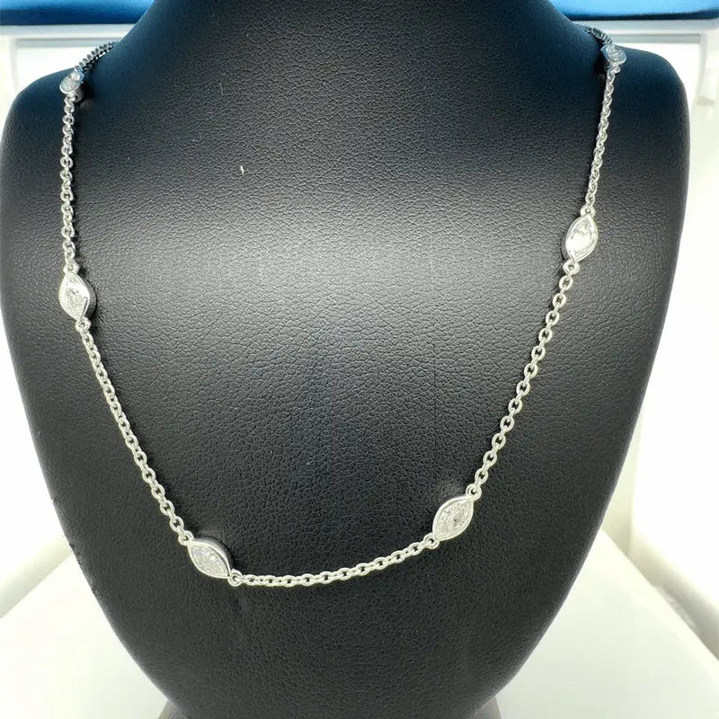 DIAMOND BY THE YARD NECKLACE 14KW EF VS1 HPHT DIA 1.67CTS