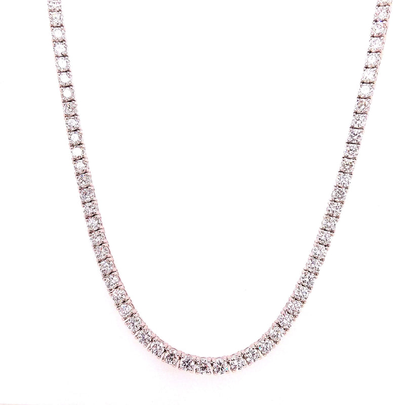 TENNIS NECKLACE 14KW EF VS2 HPHT DIA 18.46CTS