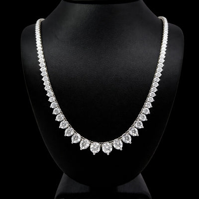 (0.56CTS) RIVIERA NECKLACE 14KW DEF VS2 HPHT DIA 16.50CTS