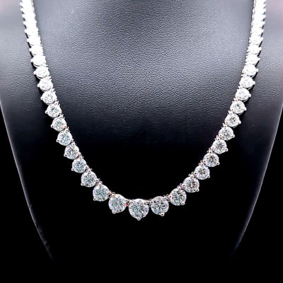 (0.80CTS) RIVIERA NECKLACE 14KW EF VS2 HPHT DIA 14.73CTS