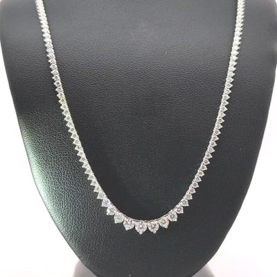 (0.17CT) RIVIERA NECKLACE 14KW EF VS2 HPHT DIA 5.43CTS