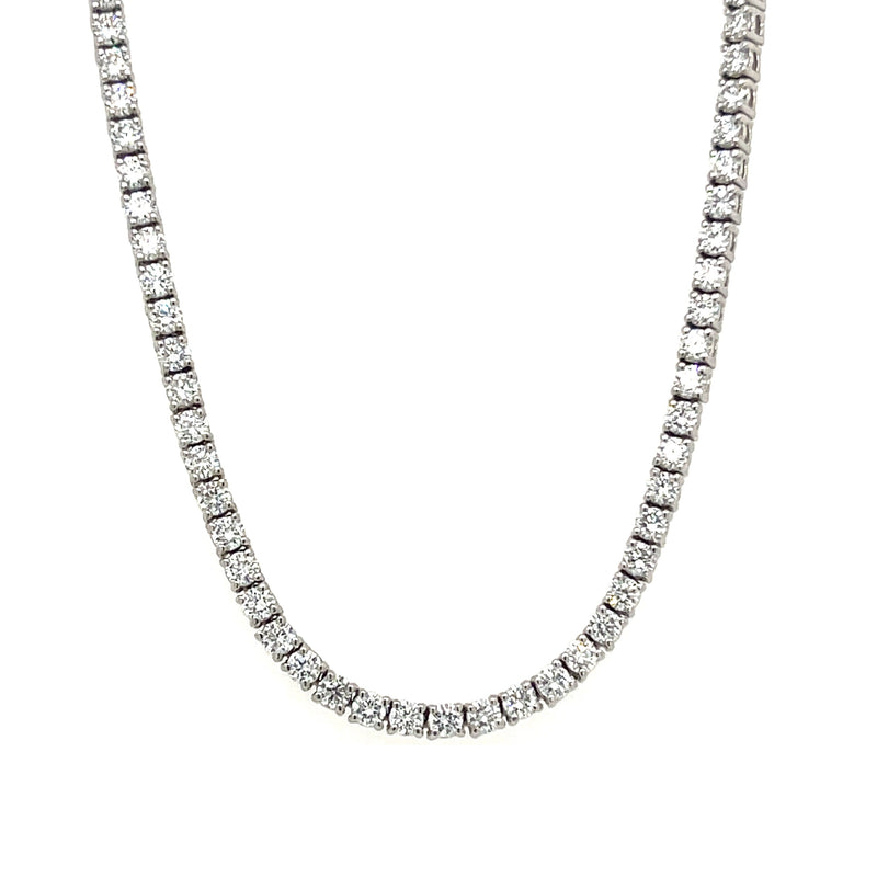 TENNIS NECKLACE 14KW FG VS CVD DIA 6.58CTS