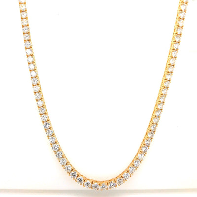TENNIS NECKLACE 14KY FG VS2 CVD DIA 11.31CTS