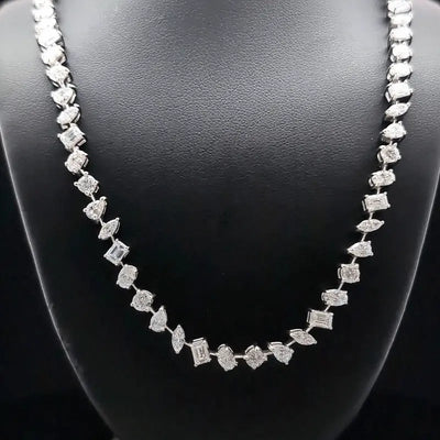 TENNIS NECKLACE 14KW EF VS1 HPHT DIA 14.61CTS