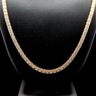 TENNIS NECKLACES 14KY EF VS2 HPHT DIA 11.45CTS