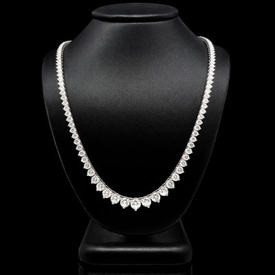 (0.35CTS) RIVIERA NECKLACE 14KW EFG VS2 CVD DIA 11.50CTS