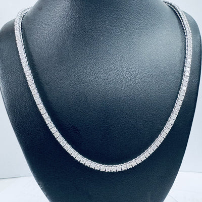 TENNIS NECKLACE 14KW FG VS2 CVD DIA 6.3CTS