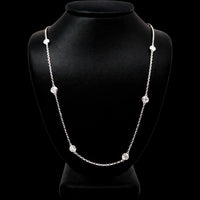 DIAMOND BY THE YARD NECKLACE 14KW DEF VS2 HPHT DIA 1.19CTS