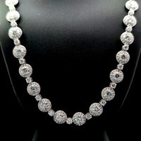 FANCY NECKLACES 14KW FG VS1 CVD DIA 30.57CTS