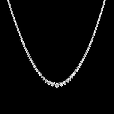 (0.08CTS) RIVIERA NECKLACE 14KW EFG VS2 CVD DIA 2.73CTS