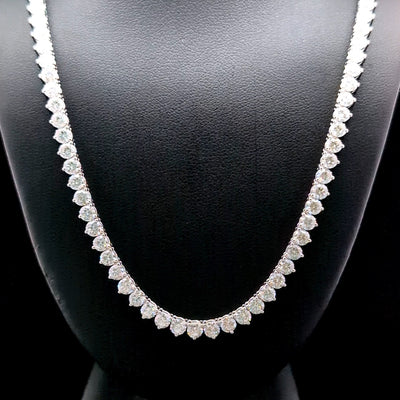 TENNIS NECKLACE 14KW FG VS2 CVD DIA 16.15CTS