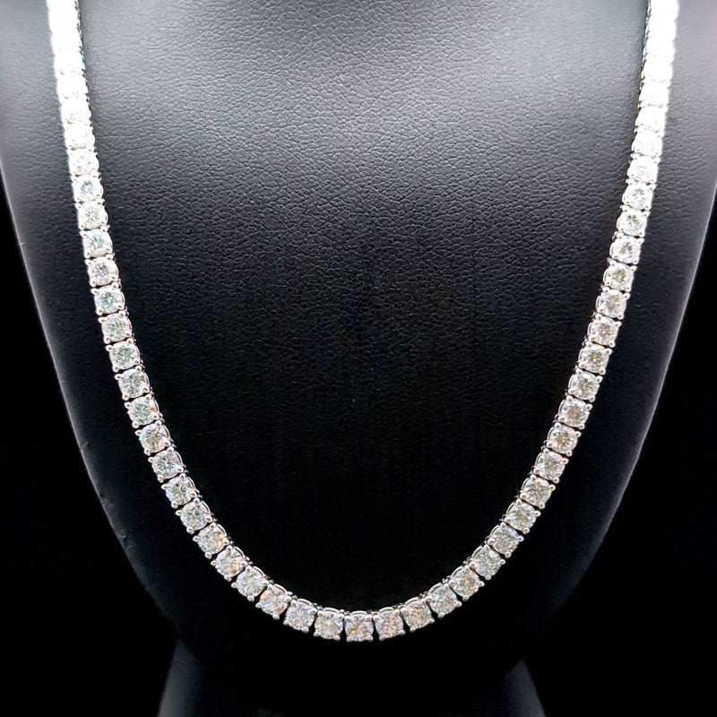TENNIS NECKLACE 14KW FG VS2 CVD DIA 18.93CTS