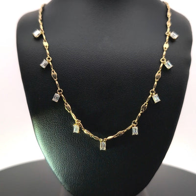 FANCY NECKLACE 14KY FG VS1 CVD DIA 1.59CTS