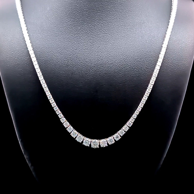 (0.18CTS) RIVIERA NECKLACE 14KW EF VS2 HPHT DIA 4.65CTS