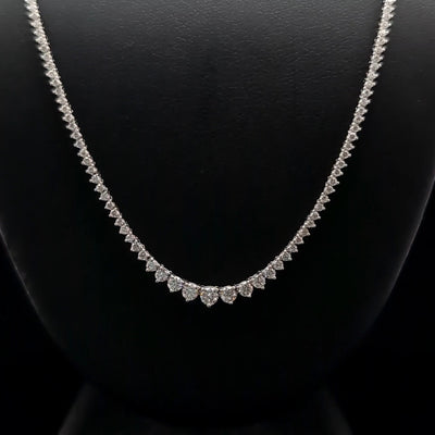 (0.08CT) RIVIERA NECKLACE 14KW EF VS2 HPHT DIA 2.82CTS