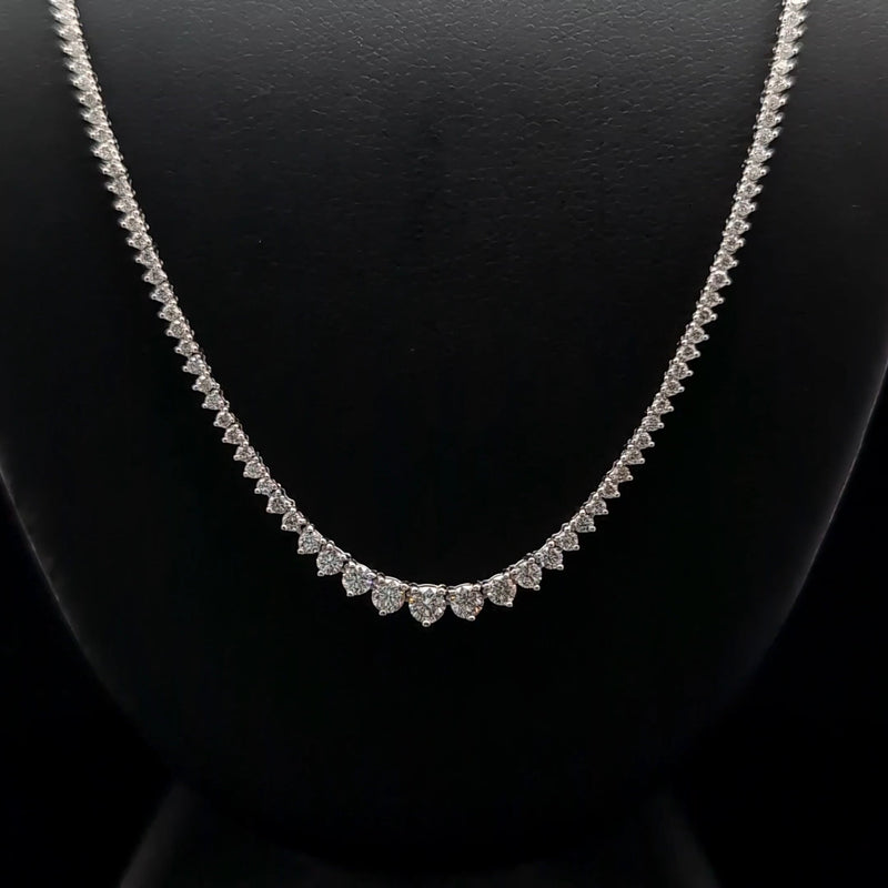 (0.08CT) RIVIERA NECKLACE 14KW EF VS2 HPHT DIA 2.82CTS