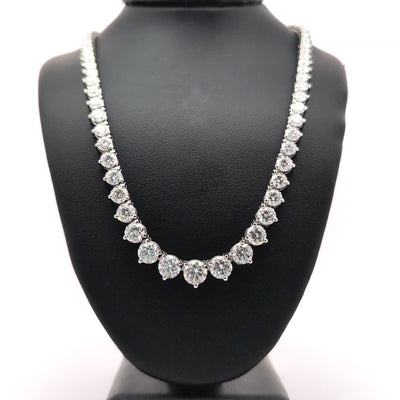 (1.07CTS) RIVIERA NECKLACE 14KW FG VS2 CVD DIA 19.63CTS