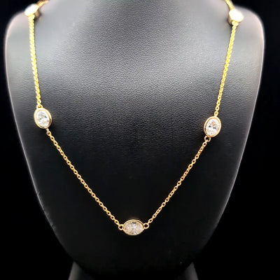 DIAMOND BY YARD NECKLACE 14KY EF VS1 HPHT DIA 2.81CTS