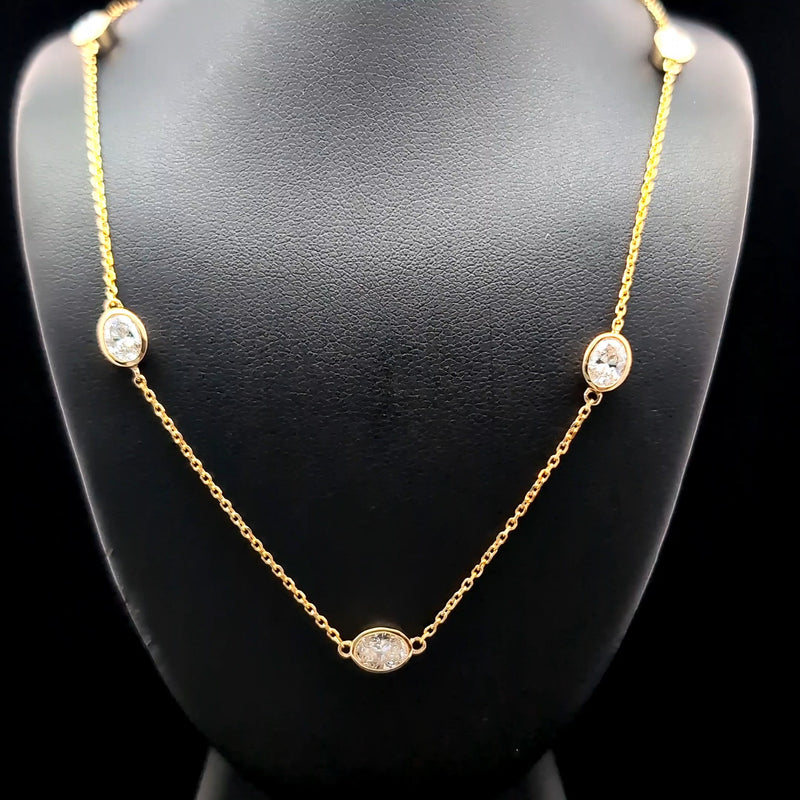 DIAMOND BY YARD NECKLACE 14KY EF VS1 HPHT DIA 2.81CTS