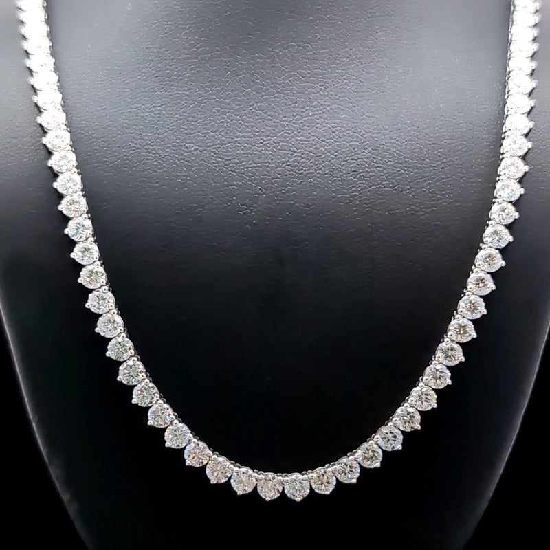 TENNIS NECKLACE 14KW FG VS2 CVD DIA 18.83CTS