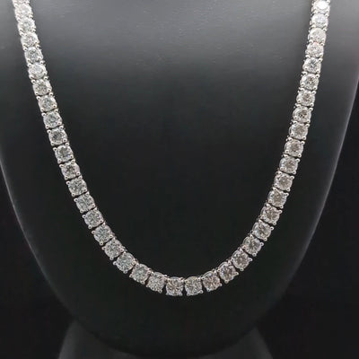 TENNIS NECKLACE 14KW FG VS2 CVD DIA 21.72CTS