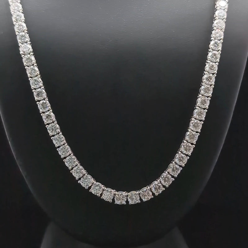 TENNIS NECKLACE 14KW FG VS2 CVD DIA 21.72CTS