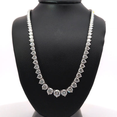 (0.80CTS) RIVIERA NECKLACE 14KW FG VS2 CVD DIA 14.77CTS