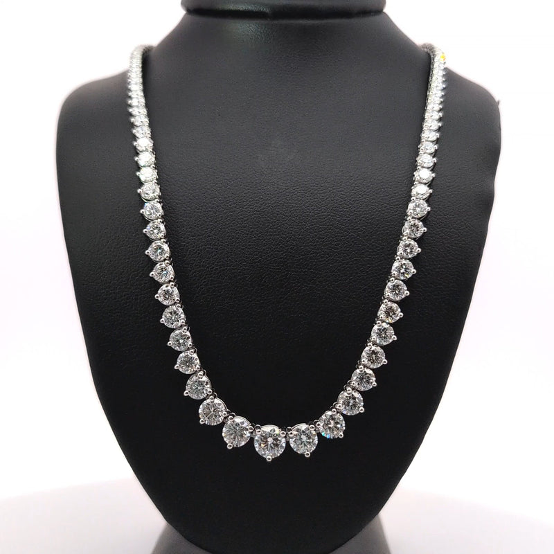 (0.80CTS) RIVIERA NECKLACE 14KW FG VS2 CVD DIA 14.77CTS