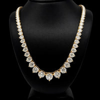 (1.51CTS) RIVIERA NECKLACE 14KY DEF VS2 HPHT DIA 26.04CTS