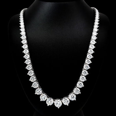 (1.03CTS) RIVIERA NECKLACE 14KW EFG VS2 CVD DIA 19.35CTS