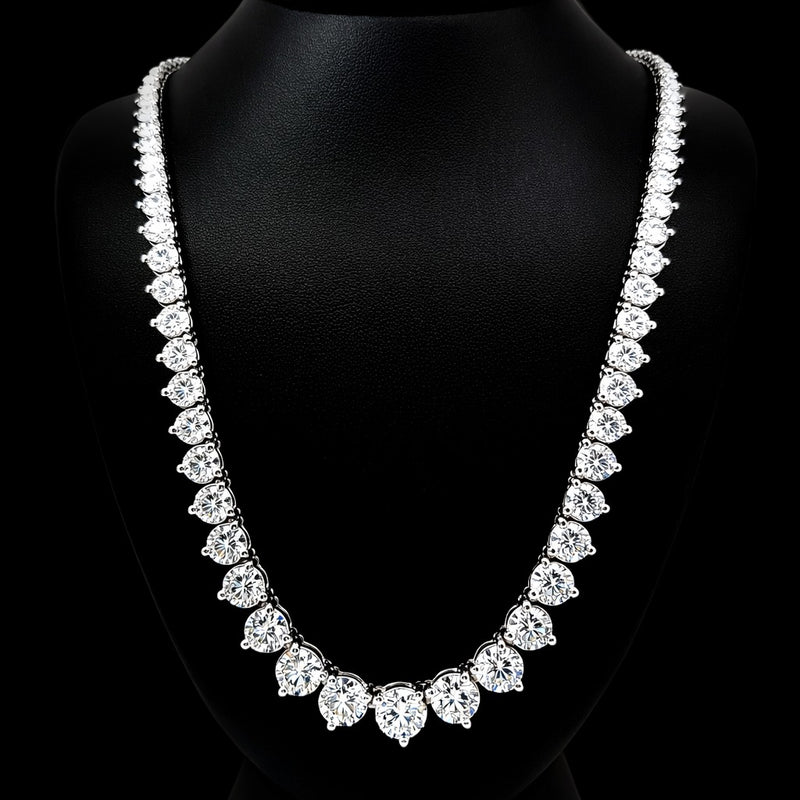 (1.03CTS) RIVIERA NECKLACE 14KW EFG VS2 CVD DIA 19.35CTS