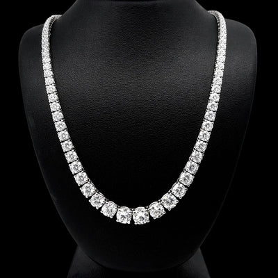 (0.63CT) RIVIERA NECKLACE 14KW DEF VS2 HPHT DIA 13.62CTS