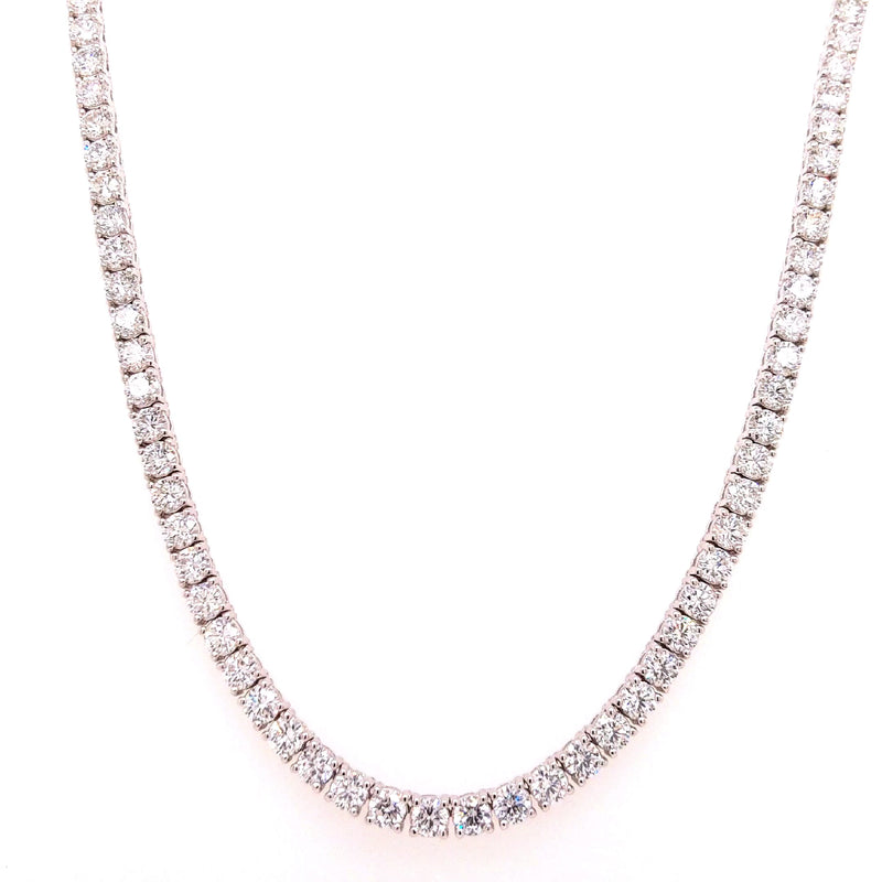 TENNIS NECKALCE 14KW FG VS2 CVD DIA 15.73CTS