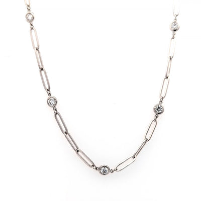DIAMOND BY THE YARD NECKLACE 14KW FG VS2 CVD DIA 1.31CTS