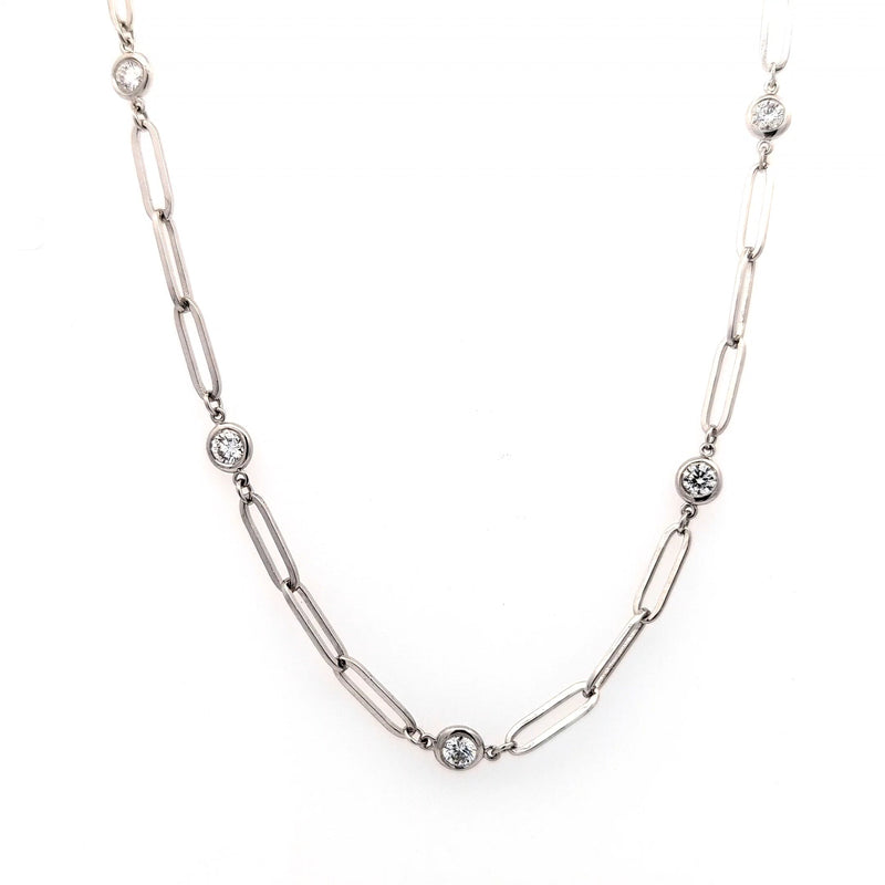 DIAMOND BY THE YARD NECKLACE 14KW FG VS2 CVD DIA 1.31CTS