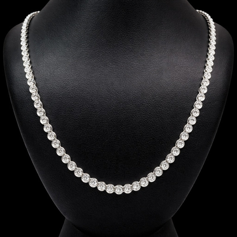 TENNIS NECKLACE 14KW DEF VS2 HPHT DIA 5.10CTS