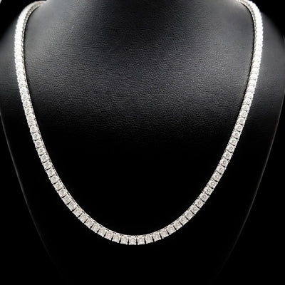 TENNIS NECKLACE 14KW DEF VS2 HPHT DIA 7.81CTS