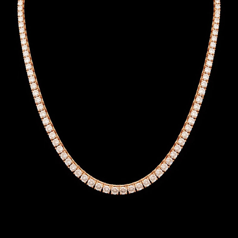 TENNIS NECKLACE 14KR EF VS2 HPHT DIA 6.29CTS