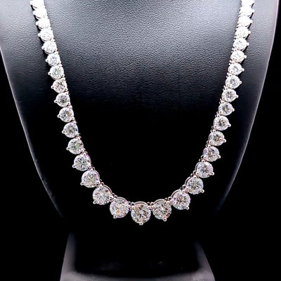 (1.07CT) RIVIERA NECKLACE 14KW FG VS2 CVD DIA 20.56CTS