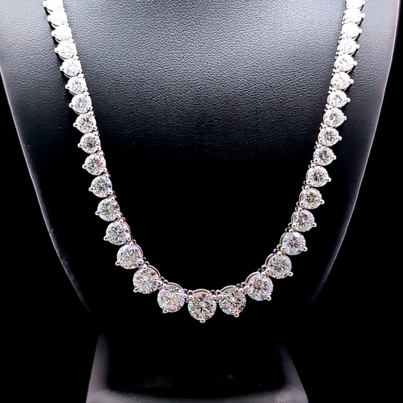 (1.07CT) RIVIERA NECKLACE 14KW FG VS2 CVD DIA 20.56CTS