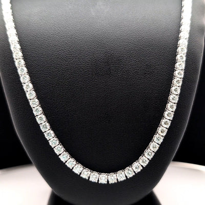TENNIS NECKLACE 14KW FG VS2 CVD DIA 16.08CTS