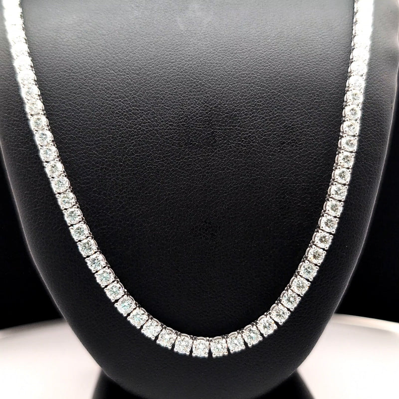 TENNIS NECKLACE 14KW FG VS2 CVD DIA 16.08CTS