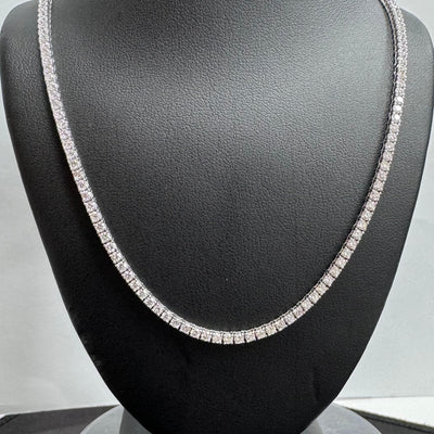 TENNIS NECKLACE 14KW FG VS2 CVD DIA 10.76CTS