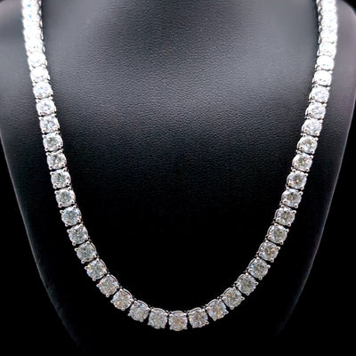 TENNIS NECKLACE 14KW EF VS2 HPHT DIA 33.72CTS